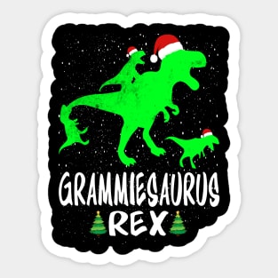 Grammie T Rex Matching Family Christmas Dinosaur Shirt Sticker